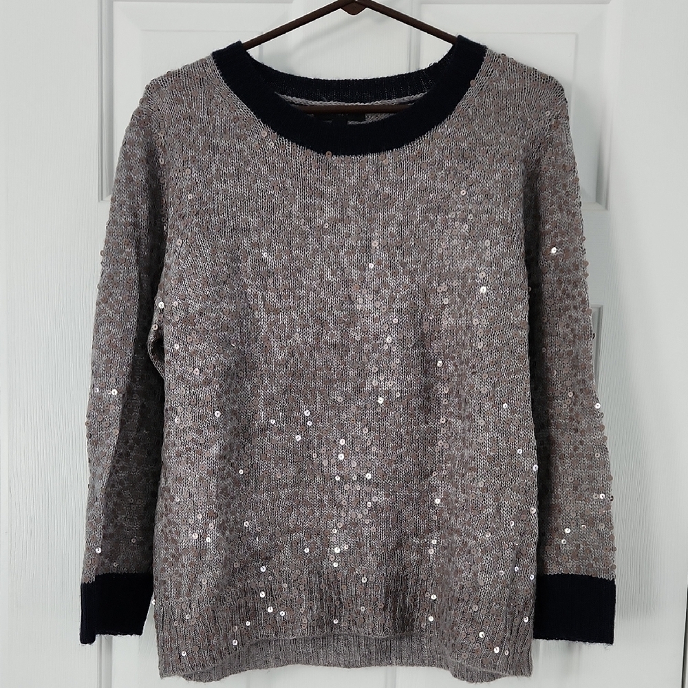 J Crew Womans Sequined Sweater